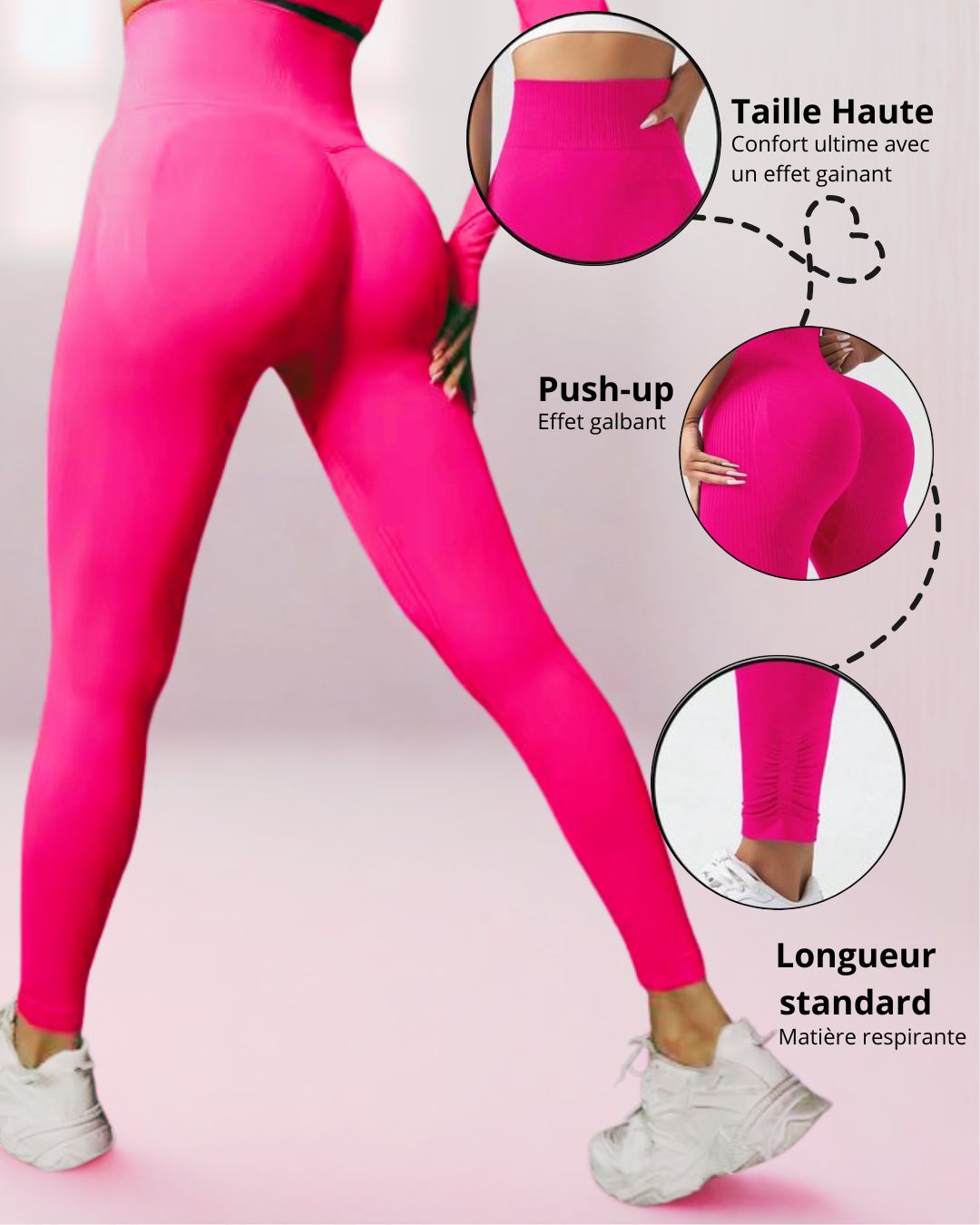 Leggings Angélos Rose