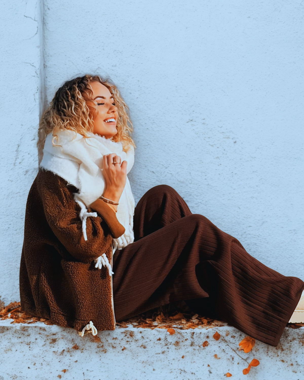 Veste Polaire Calliope Marron