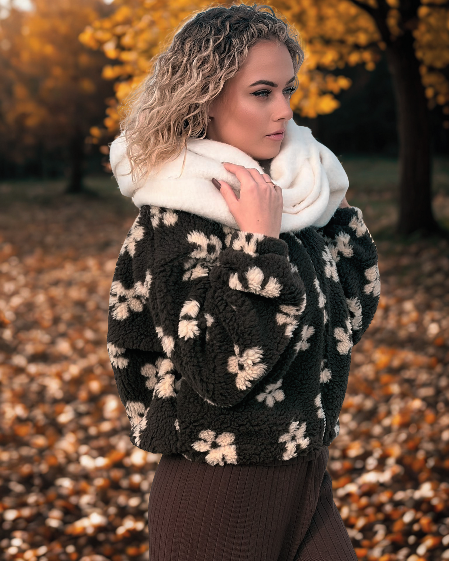 Veste Polaire Callie Marron