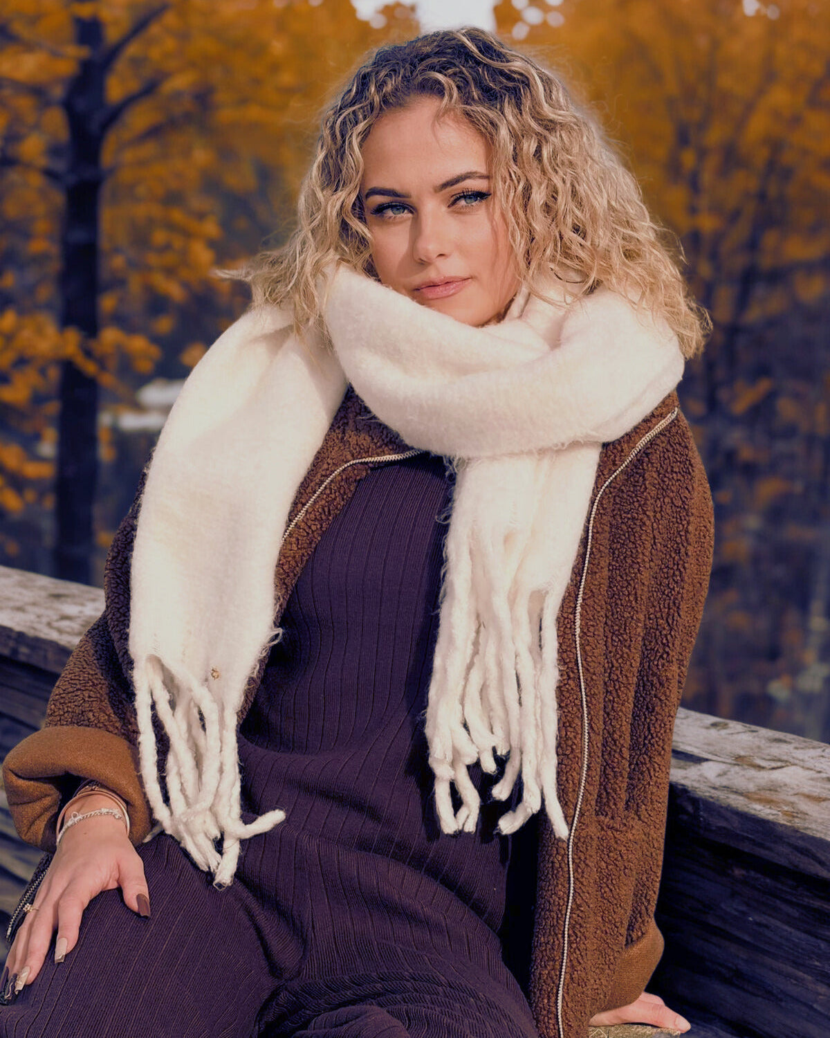 Veste Polaire Calliope Marron