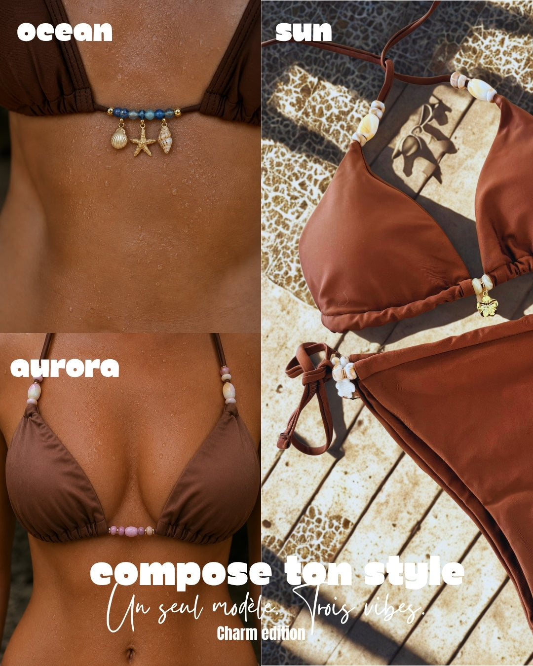 NAÏA — Bikini Triangle Personnalisé | Charm Edition