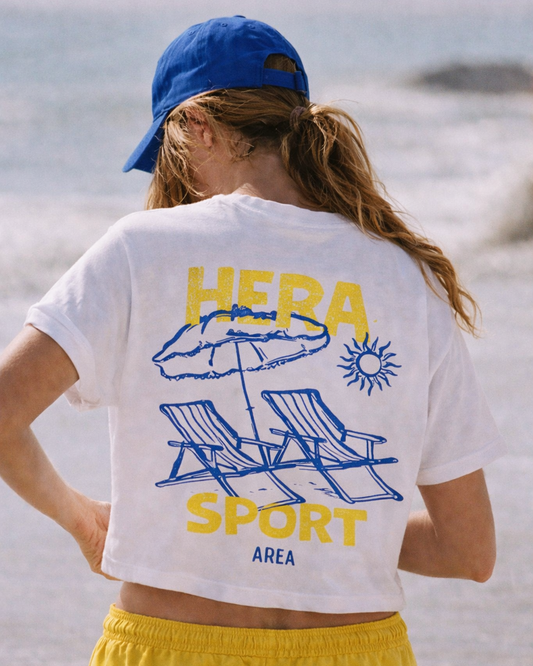 T-Shirt Crop Top L’Amour à la Plage – Sport & Streetwear