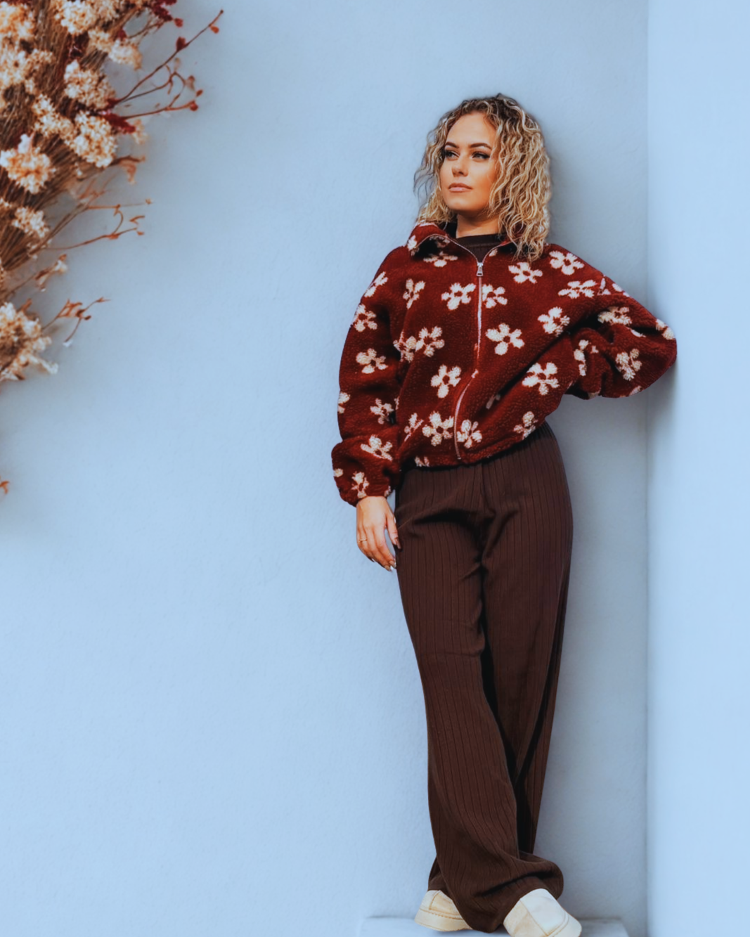 Veste Polaire Callie Bordeaux