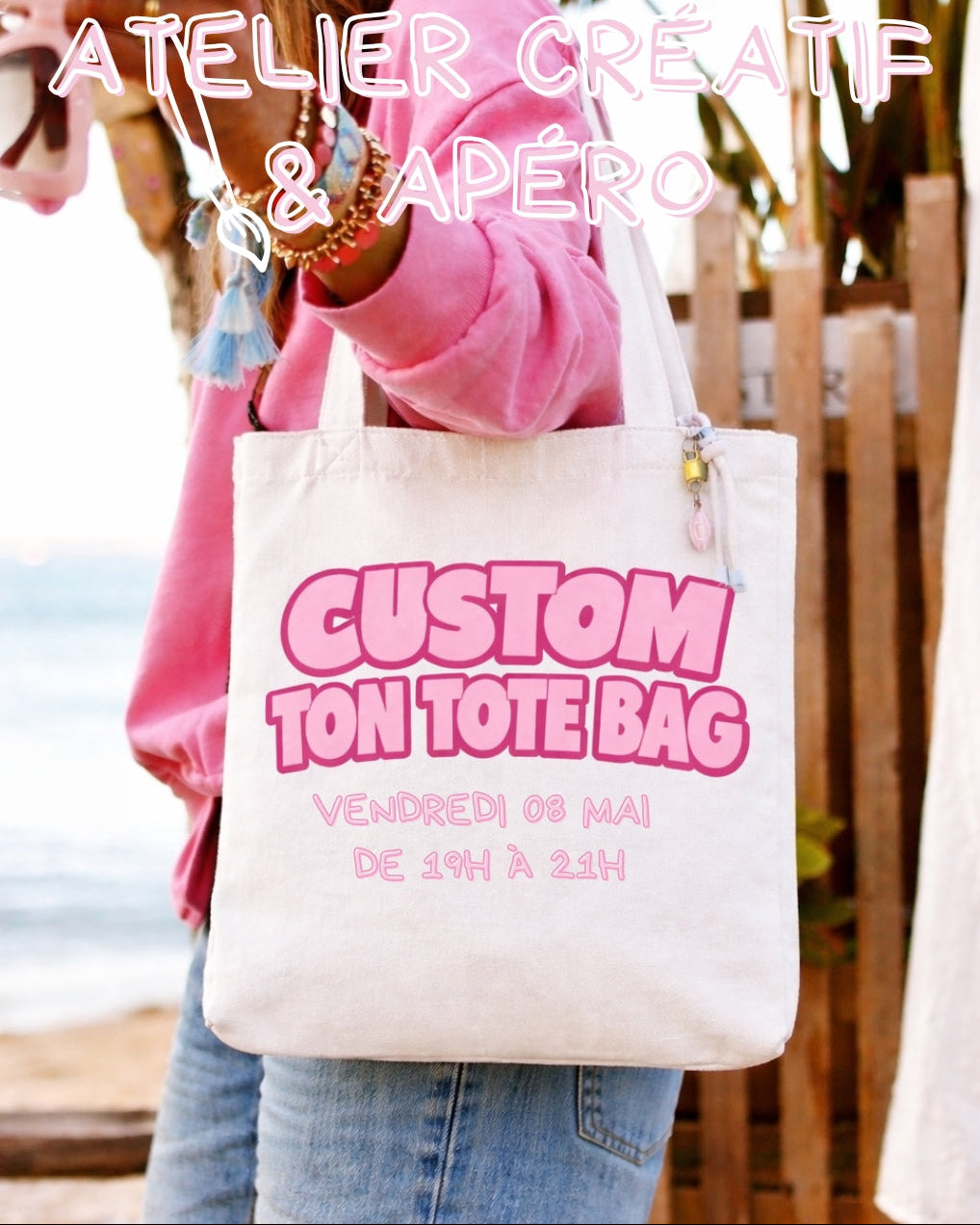 Atelier créatif tote bag à Argelès-sur-Mer – 1ère édition