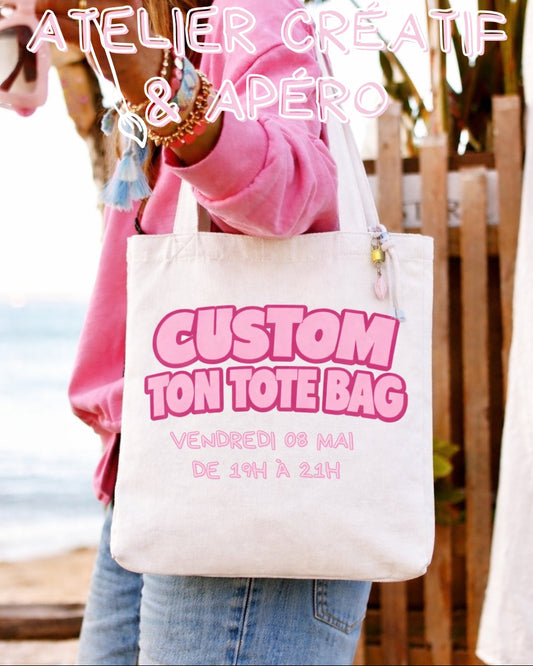 Atelier créatif tote bag à Argelès-sur-Mer – 1ère édition
